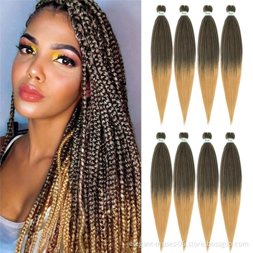 wholesale pre stretched expression ombre braiding hair pre stretched synthetic braid hair prestretched